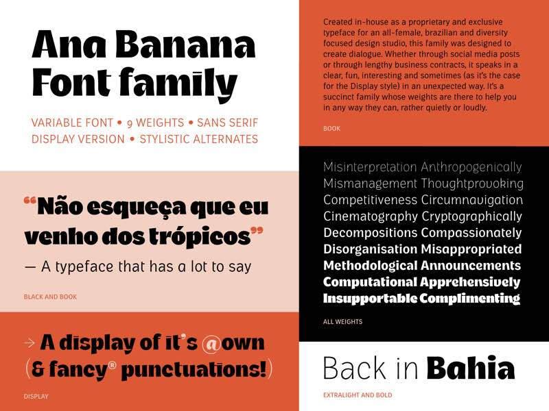 Ana Banana Type Family